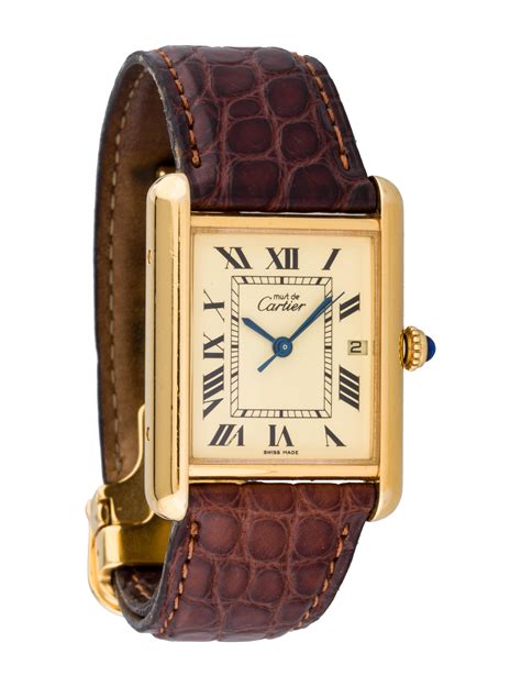 cartiar watch|cartier tank watch.